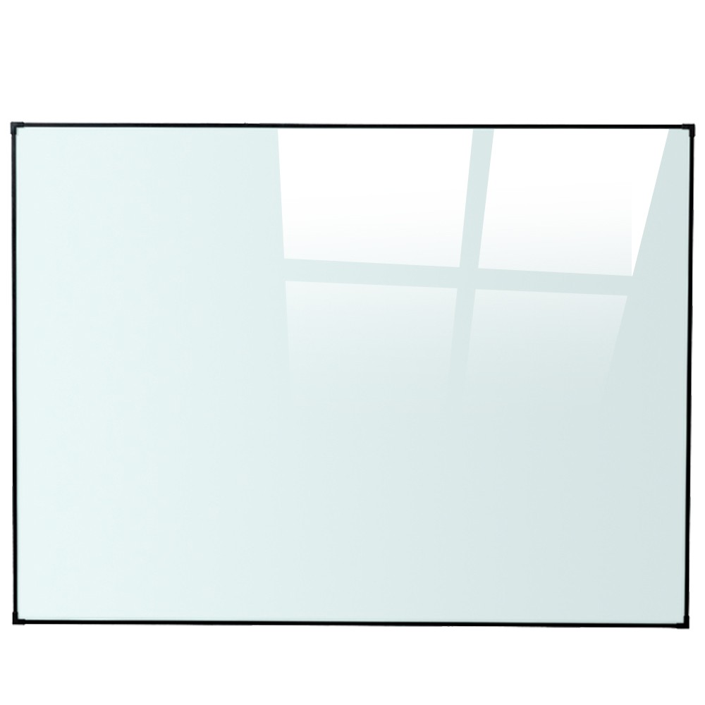 Black Slim Aluminum Frame Glassboard
