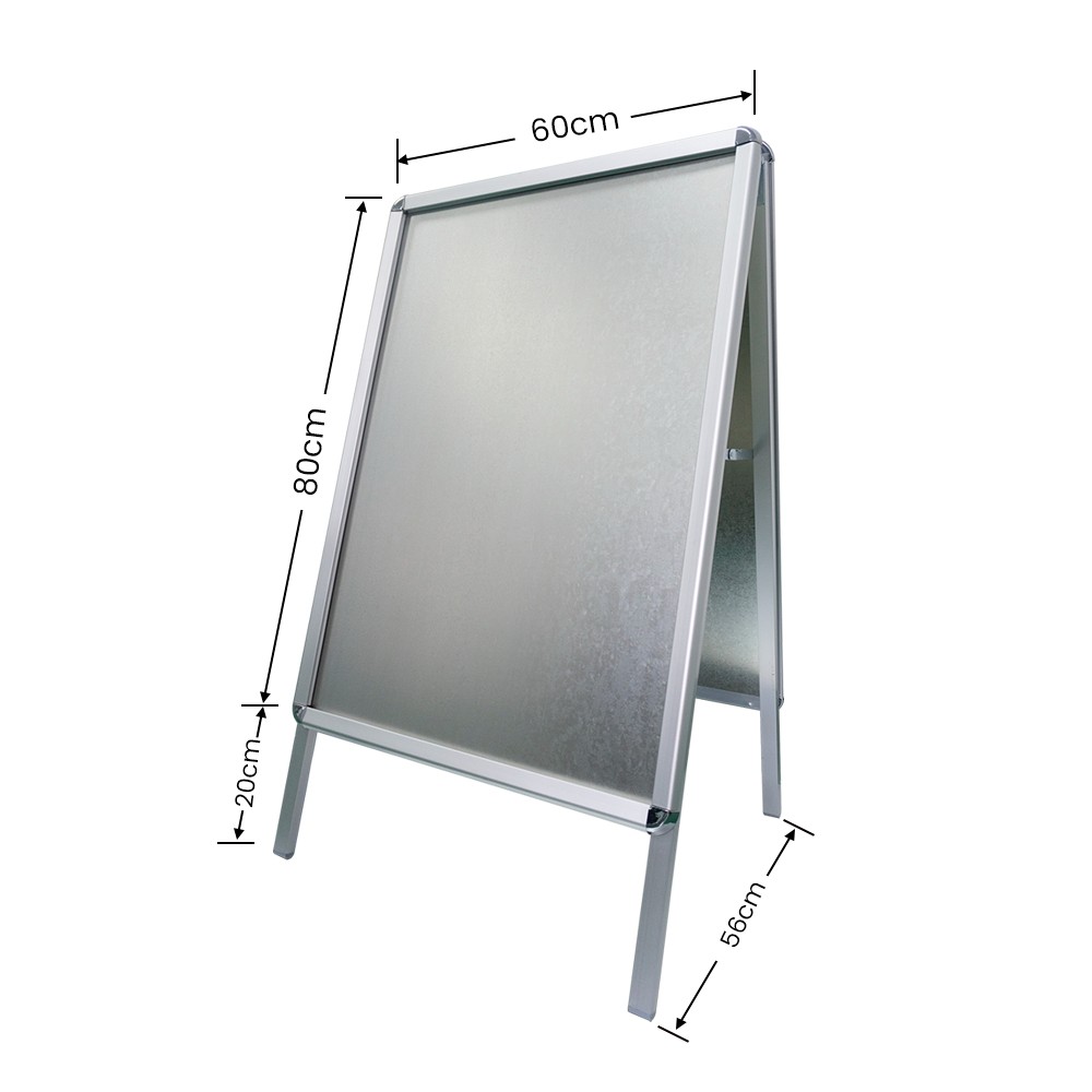 A shape display poster board with stand